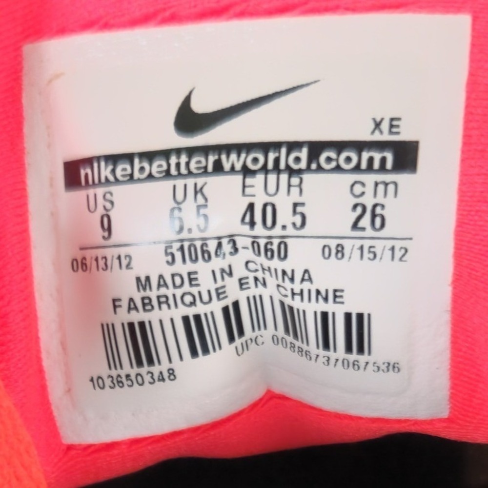 Nike Women's Free Run+3 Grey Crimson 510643-060 Running Sneakers Size 9 - Picture 7 of 7